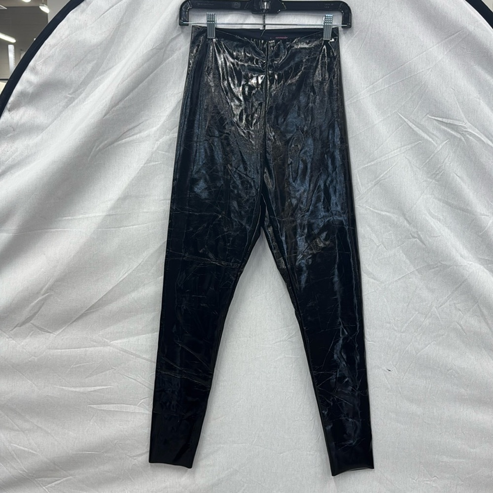 Commando Black Faux Leather Leggings Size S NWT